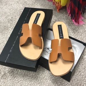Steven by Steve Madden Greece Cognac Sandal sz 7